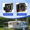 RV Entrance Door Lock Upgraded Black and White RV Door Lock Double Opening Safe and Practical RV Door Lock Easy To Install