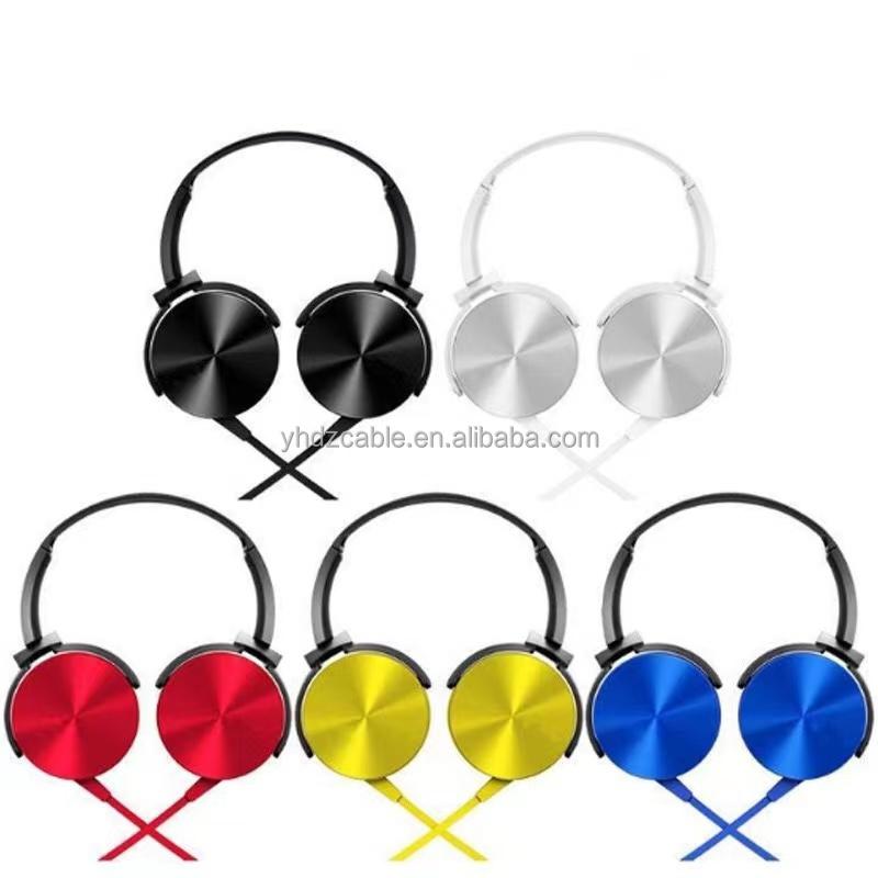 3.5mm Jack Wired Headphone Fashion Computer Gaming Wired Headset Lightweight Over-Ear Earphone Portable Adjustable Earbud