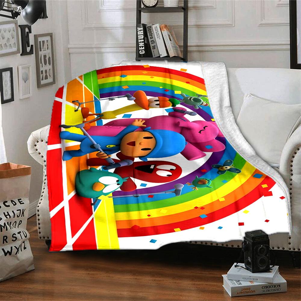 Pocoyo Blanket Durable Comfort Perfect for Seaside Livingroom Chair Four Seasons Universal Modern Style Perfect Gift for Relatives and Friends