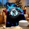 Chelsea F.C Print Blanket - Soft & Comfortable, for Bedroom, Travel, Sofa, Home Decoration - Birthday Christmas Gift for Friend