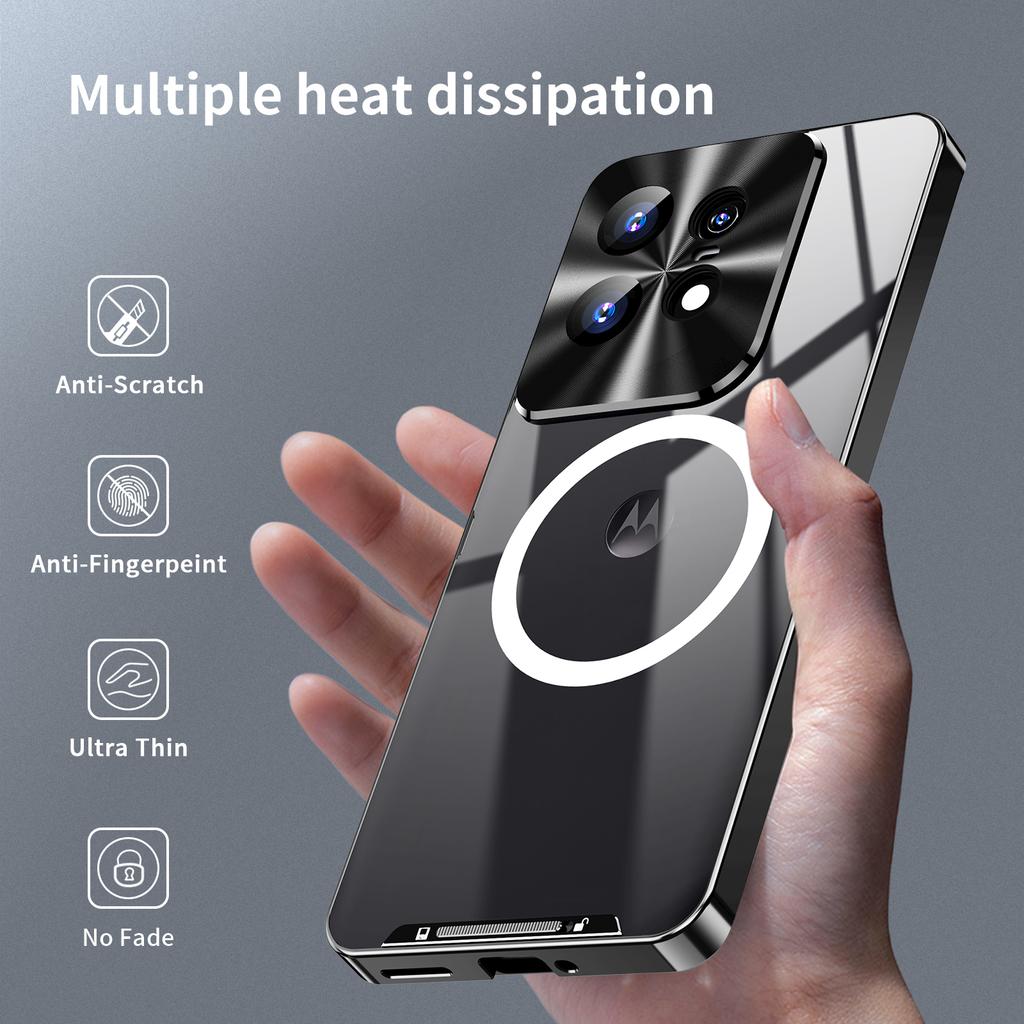 Serie Magnetică Magic Shield Pentru Motorola Edge 50 Pro 5G Husă TPU+Metal Mat Acoperire Telefon