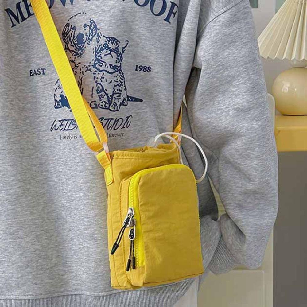 Shoulder Strap Water Bottle Carrier Bag Quick Drying Water Bottle Sling Bag Case  Women