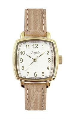 [Follow] Fragola Classic Square Watch N05423A-1 BE Women's Beige