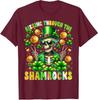 Rizz St Patrick's Day Shamrocks Leprechaun Skeleton Unisex T-Shirt