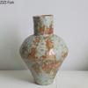 Retro Imitation Rost Keramikvase Fleckige Textur Blumentopf Tischdekoration Blumenarrangement Vasen Raum Ästhetische Dekoration