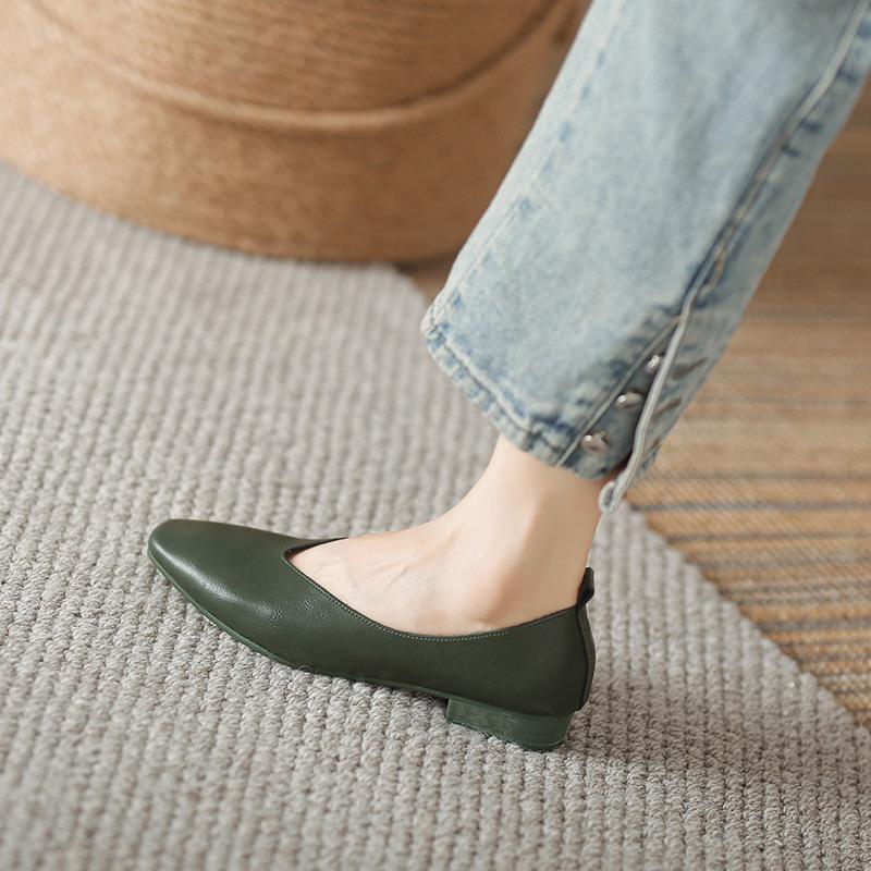 Women Shoes Flat Shoes Spring New Grandma Shoes Flat Heel Women Shoes