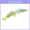Soft Crocodile Fabric Baby Comforter And Visual Stimulus Toy For Infants And Early Crawlers