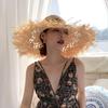 Straw Straw Hat UV Protection Bucket Hat New Sunshade Cap  Outdoor Garden Fishing Vacation