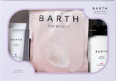 BARTH Coffret Spécial Soin du Corps Additif de Bain Bicarbonate BEAUTÉ 9 Comprimés Mini Crème Corps Lavande Géranium 100g Mini Crème Mains Lavande Cadeau (Neutre +