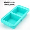 Silicone Freezer Mold with Lid Refrigerated Food Storage Box Food Box Silicone Ice Tray Mold Ice Box Crisper