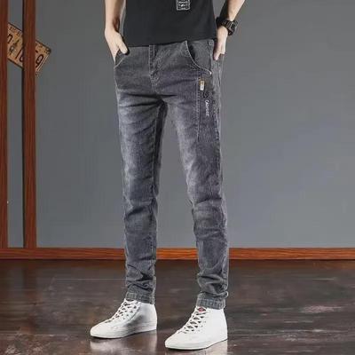 Lente 2023 Heren Slim Fit Trendy Jeans - Veelzijdige Casual Broek voor Lente en Herfst