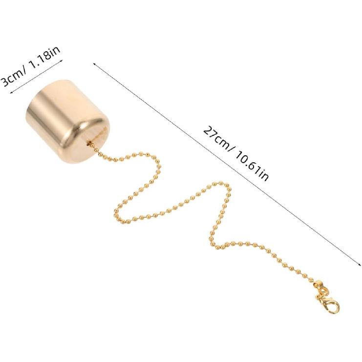 Zerodeko 2pcs Brass Lampshade Oil Lamp Snuffer Putting Out Extinguish Cap Tiki Torch Replacement Snuffer Flame Snuffer Wick Snuffer Safely Torch Head