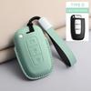 PU Leather Car Key Case Cover Holder Keychain Protective Shell for Hyundai Creta Ix35 Ix45 I10 I30 I40 Remote Key
