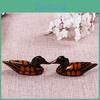 Brown Mandarin Duck 2pcs Set Chopsticks Rest Stand Holder Chinese Table Dinning Tool 2 Style Pick