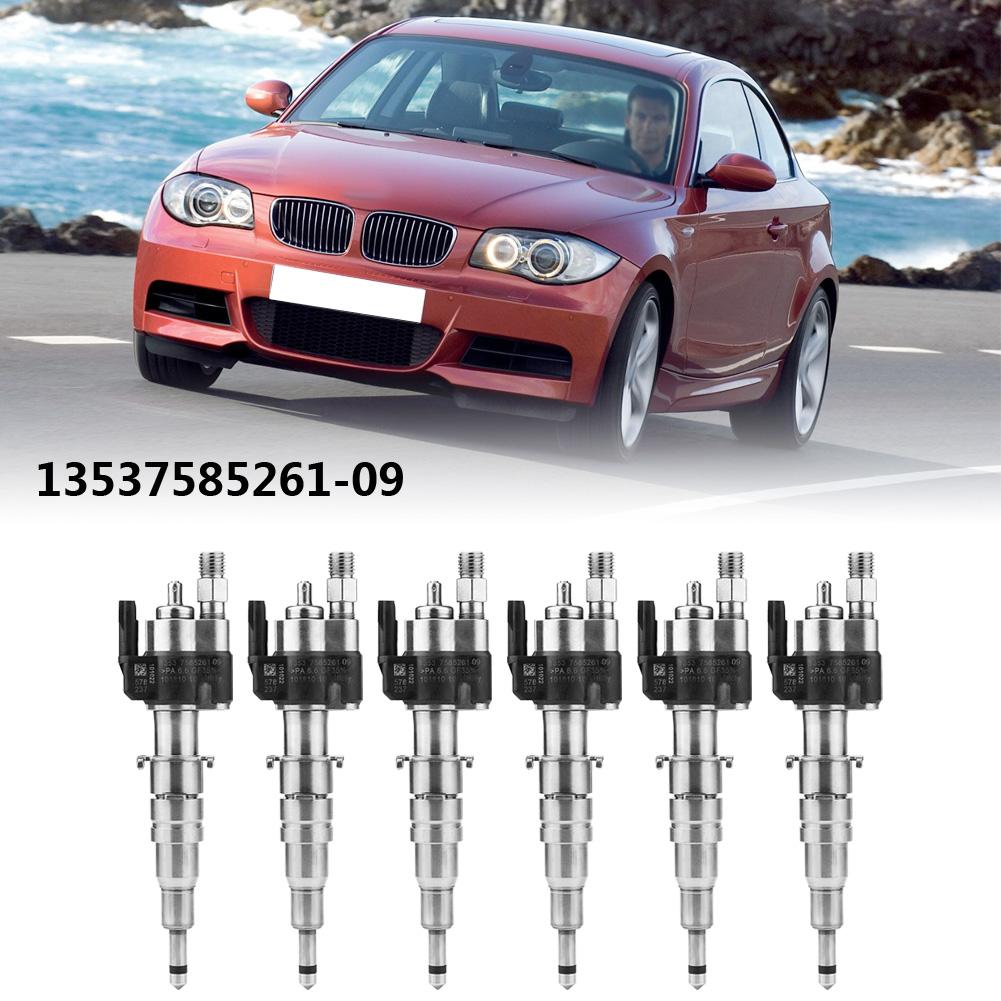 6 stuks brandstofinjector voor BMW 135i 335i 535i 650i 740i 750i X6 13537585261 09
