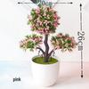 Mini Potted Grass Bonsai: Cherry Snowball Home Decor Ornament