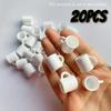 20 Mini White Resin Coffee Mug Pendants - Adorable Charms Suitable for Jewelry, Chains, Hair Accessories, and Dollhouse Decorati