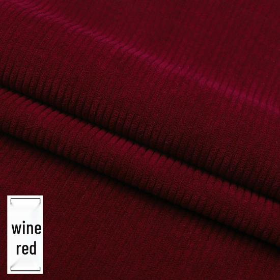 Solid Color Corduroy Velvet Ribbed Fabric for Clothing and Sofa Covers
