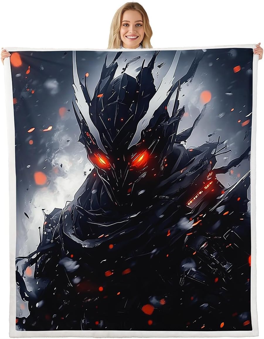 Anime Theme Throw Blanket for Couch for Girls Cartoon Girl Fleece Blanket Pink Cherry Blossoms Sherpa Blanket Japanese Blanket 75x100cm