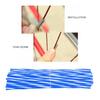 72PcsPack Motorcycle Dirt Bike Wheel Spoke Protector Cover Guard Wrap(Blue and White)