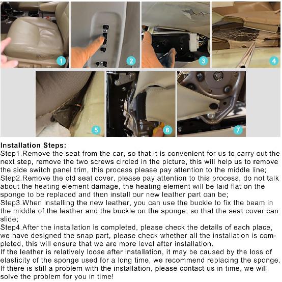 

Priprilod Gray Leatner Driver Side Bottom Replacement Seat Cover Compatible with Toyota 4Runner 2003 2004 2005 2006 2007 2008 2009