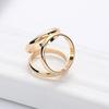 Scarf Button Clip Multi-Functional Gold-Tone Triple-Loop Scarf Clip Adjustable Alloy Scarf Holder Non-Slip Accessory
