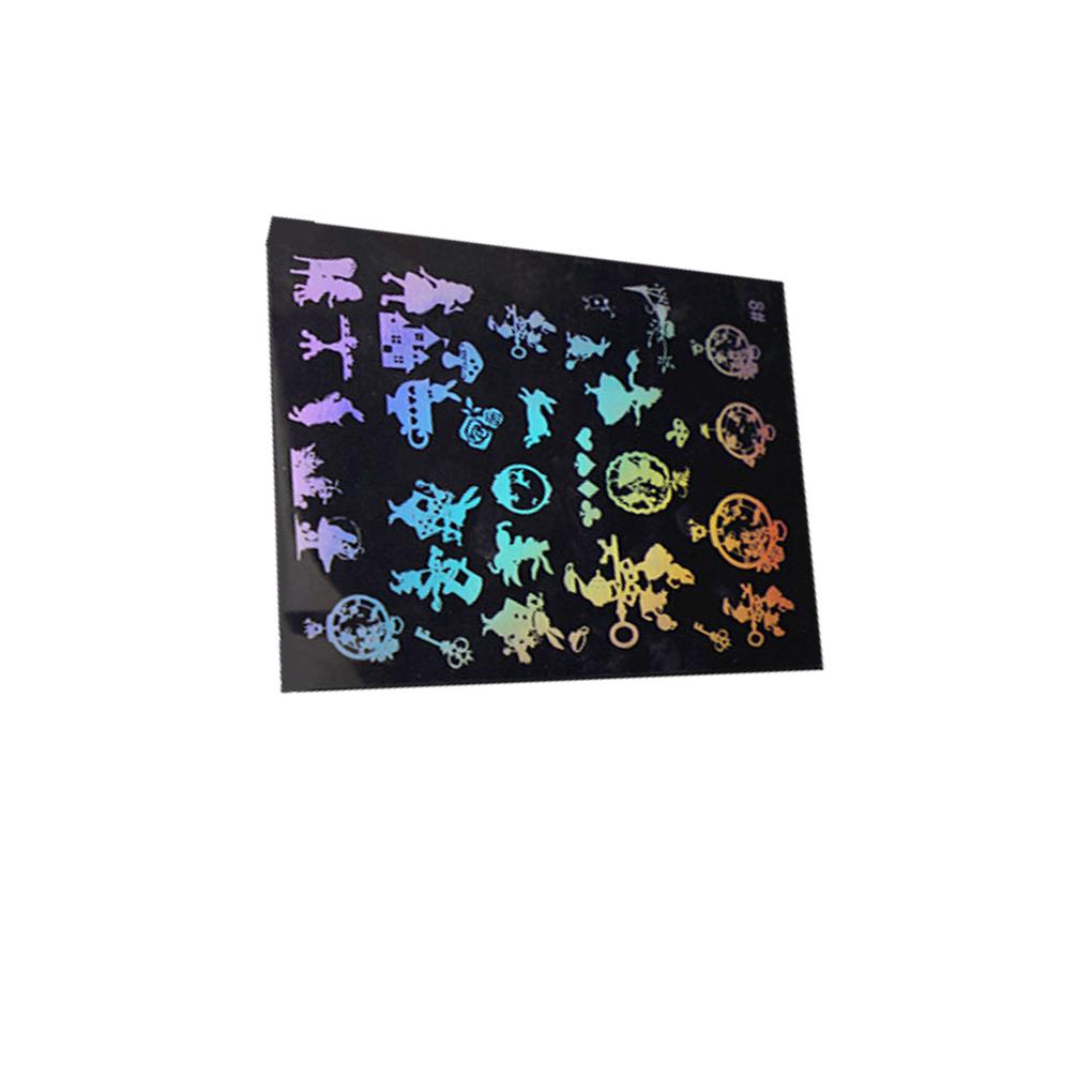 Transparent Stickers with Multiple Pattern DIY Accessory Durable Colorful Crafts Nail Decoration Gift Packaging Multi-Purpose