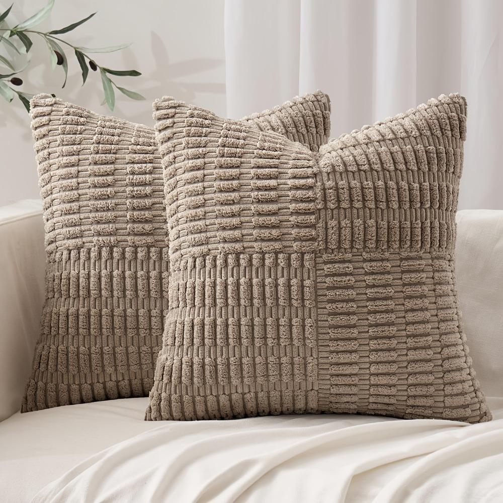 Super Soft Corduroy Pillow Cover Textured Wear Resistant Throw Pillow Covers Thickened Skin-friendly Pillowslip Home Decor