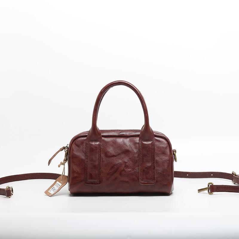 Simple And Fashionable Cowhide Bag, Niche Genuine Leather Women'S Bag, Commuter Trendy Bag, Portable Shoulder Messenger Women'S Bag