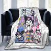 1pc Kuromi & Friends Blanket, Soft and Cozy Home Decor Gift for All Seasons, Living Room, Travel, Camping, Car Blankets, Beach, Office Naps, Perfect f