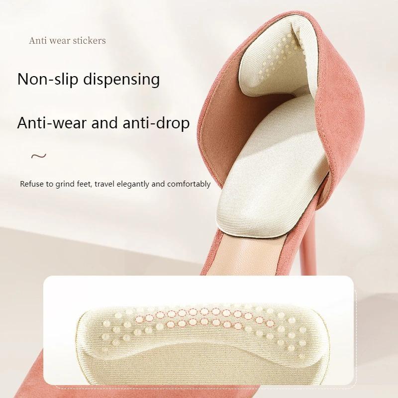 T Shape High Heels Heel Stickers Heel Protector for Shoes Sponge Dispensing Shoe Cushion Inserts Heel Pads Women Half Insoles