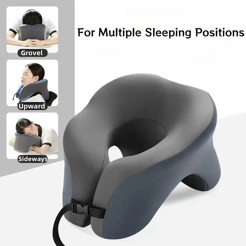 Tragbares U-förmiges Reisekissen Memory Foam Schlafkissen Büro Nickerchenkissen Auto Flugzeug Nackenkissen Ergonomische Kopfstütze