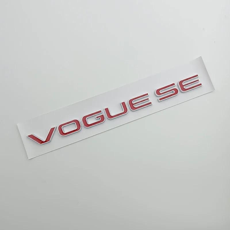 3d ABS Chrome Black Logo Vogue SE Emblem Letters Car Trunk Badge Decal For  Vogue SE Sticker Accessories