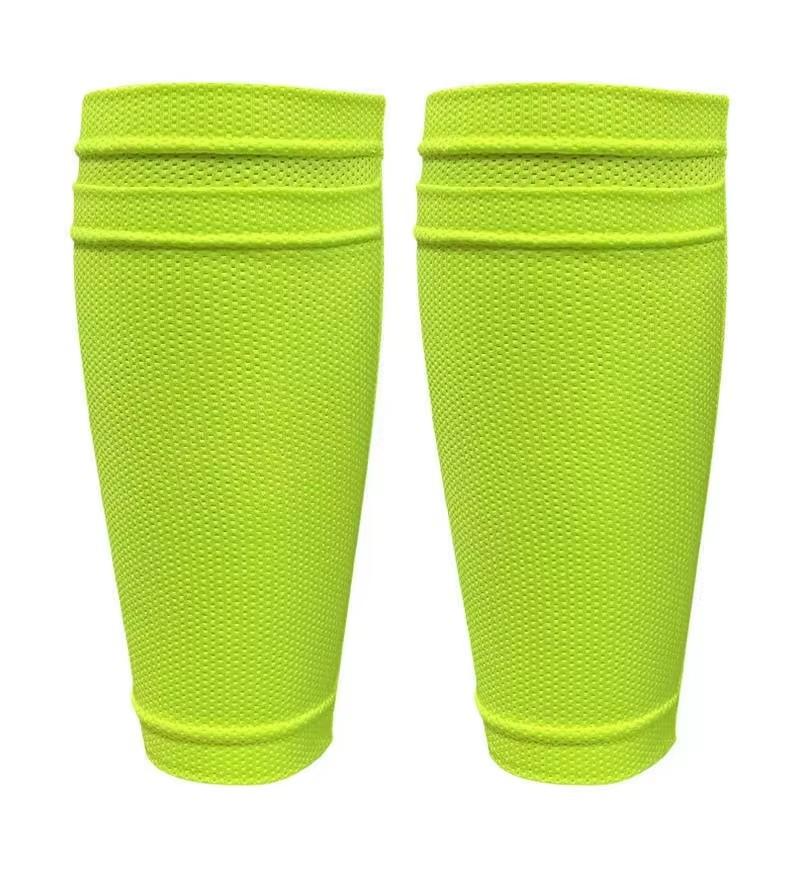 Football Shin Guard Accessories Cover Insertion Style Leg Leggings Socks Football Compression Shin Guard S зелёный