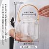 Pokaro Tea Teapot, Heat-Resistant Glass, Stylish Teapot, Teapot, Clear Glass, Stovetop-Safe, Large Capacity (1000ml), with Glass Tea Strainer, Bamboo