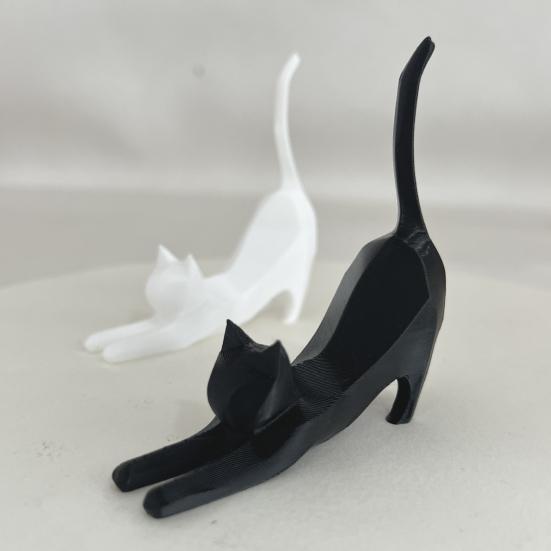 1/2/3Pcs Lifelike Cat Sculpture 3D Printed Handcrafted Simulation Cat Ornament Party Home Decoration Cat Lover Gift