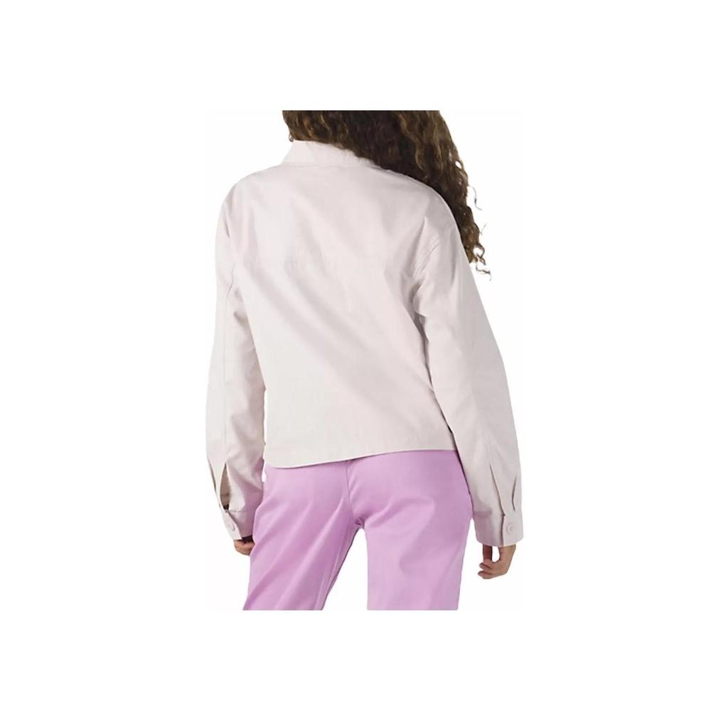 Vans Outdoor Casual Solid Color Single-Breasted Collar Jacket Women Jackets Pink VN0A5ARF9P1