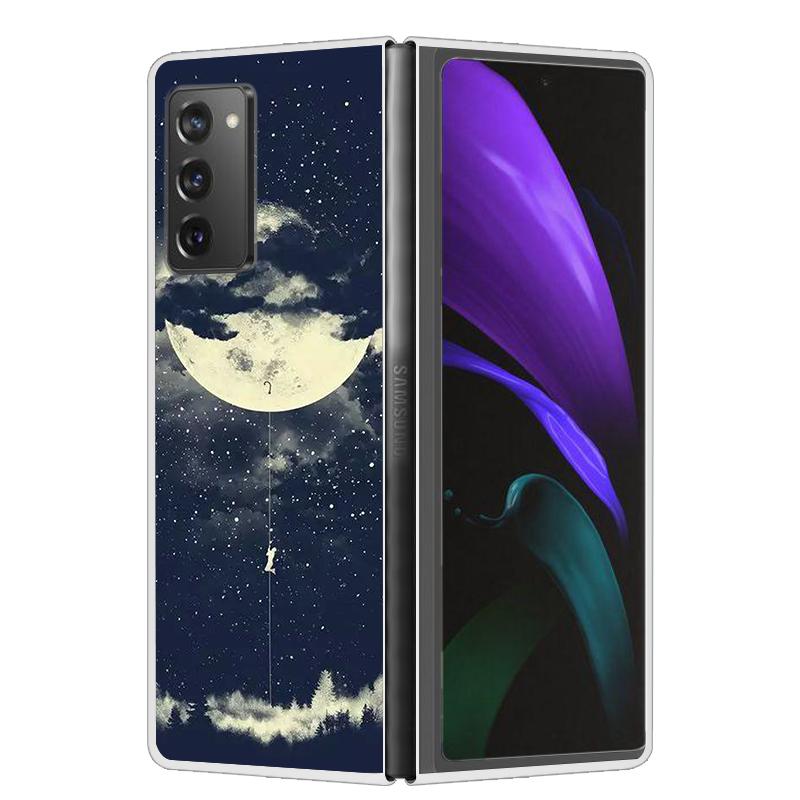 Cool Case For Samsung Z Fold 6 5 4 3 Case Hard Clear Plastic Cover For Samsung Galaxy Z Fold 2 5 6 Phone Case Funda ZFold2 Coque