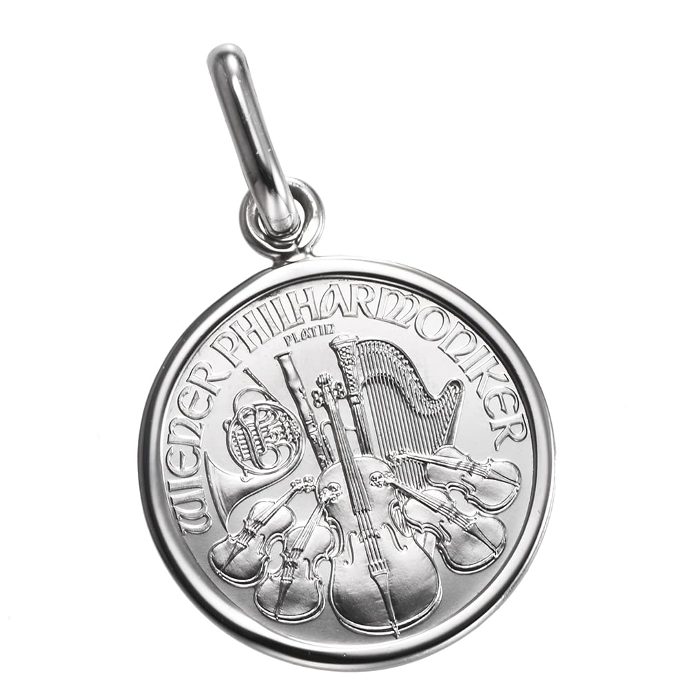 

Pt999 Pure Platinum Coin Pendant Vienna Harmony Pt850 Simple Frame [Speranza] 1/25oz