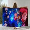 Cartoon Jujutsu Kaisen Anime 3D Flannel Blanket Soft Throw Blanket Art For Home Decor Bedroom Bed Sofa Cover Picnic Fans Gifts