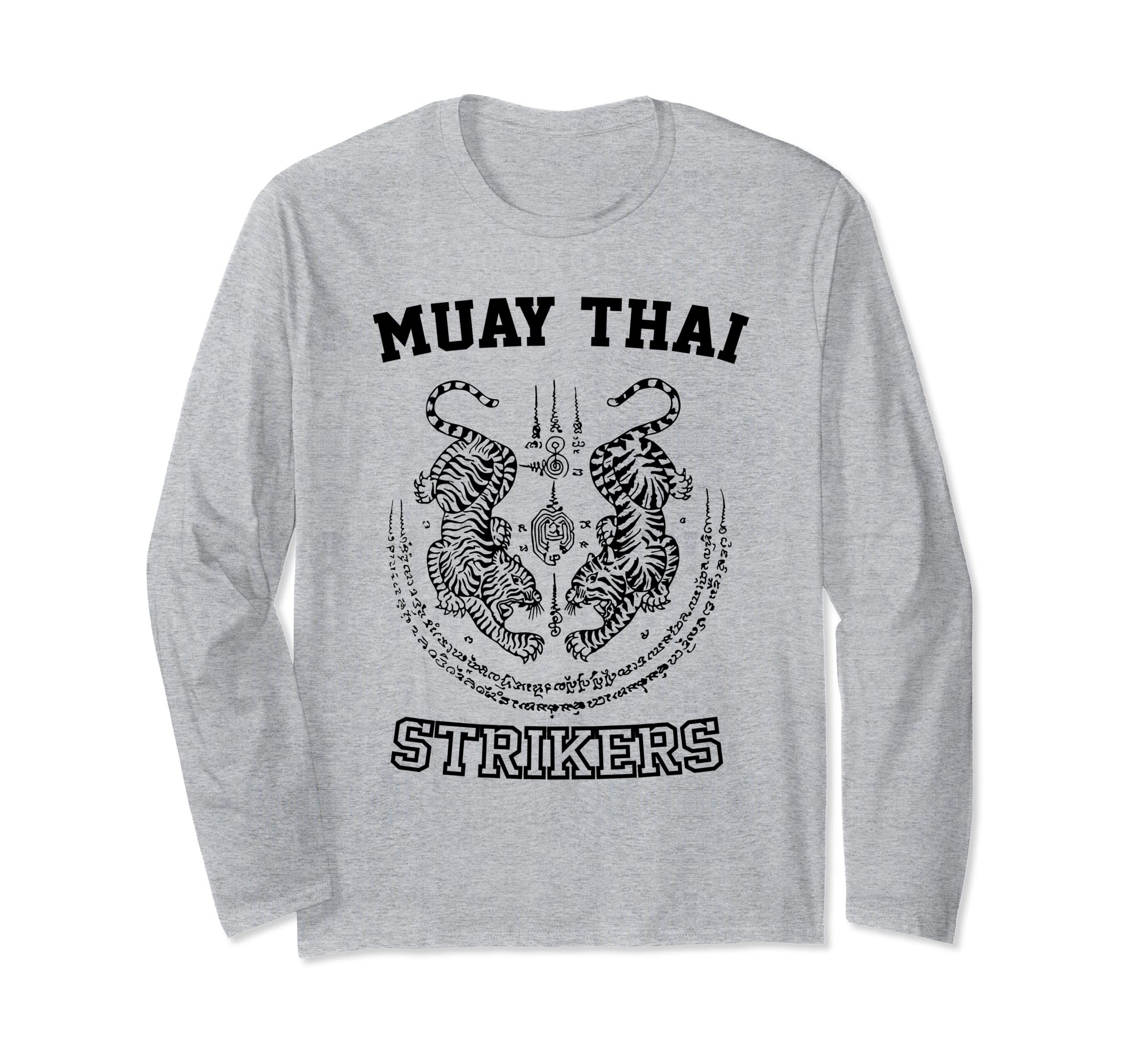 Muay Thai Sak Yant Tiger MMA Long-Sleeve T-Shirt