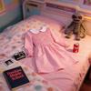 Stranger Things Eleven Cosplay Pink Dress With Polyester Fabric For Kids And Adults