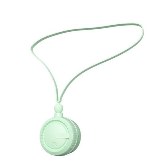 Freihändiger, hängender Ventilator zum Aufhängen am Hals, 360 Grad verstellbar, 3 Geschwindigkeiten, geräuscharm, wiederaufladbar, kleiner persönlicher Nackenventilator