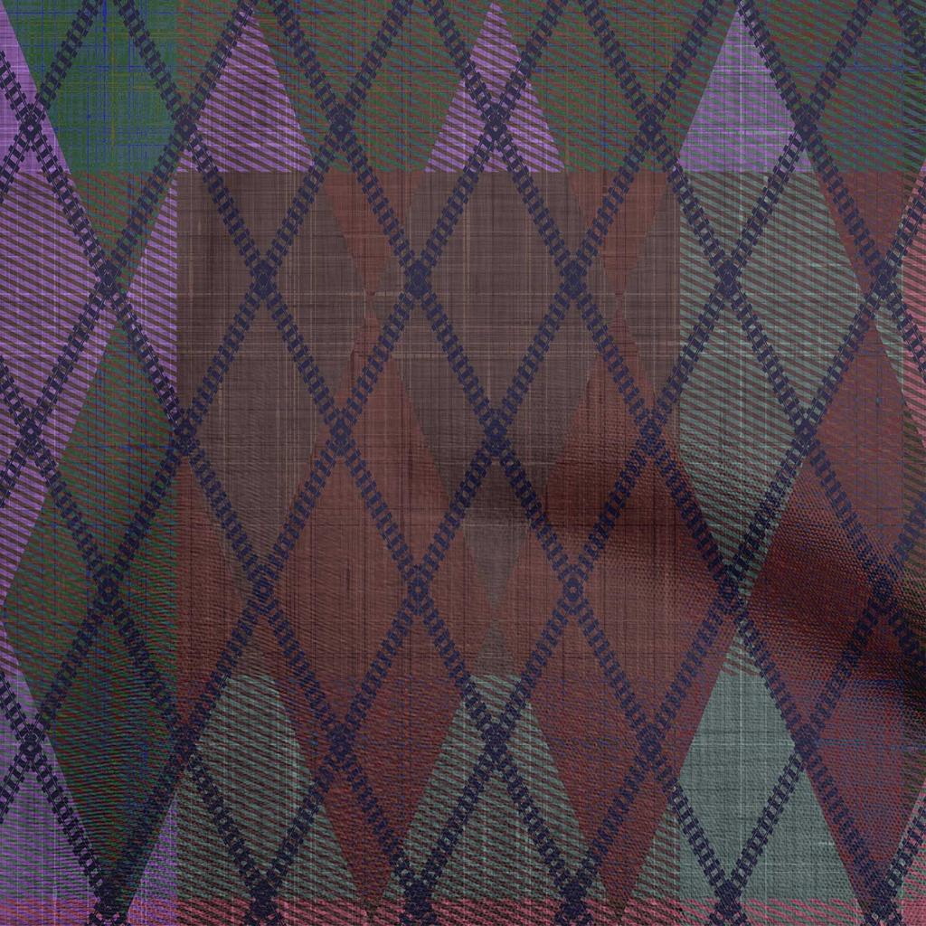 oneOone Cotton Flex Forest Green Fabric Argyle Quilting Supplies Print Sewing Fabric By The Yard 40 Inch