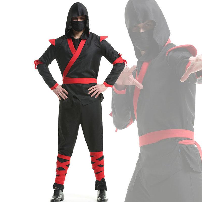 Costum Cosplay Halloween mascat Bushido japonez, costum anime războinic ninja pentru bărbați adulți