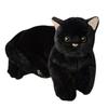 Schwarzes Katzen Plüschtier Stofftier Schwarzes Kätzchen Puppe Kissen Jungen Mädchen Weiche Spielzeuge Kinder Geburtstagsgeschenke Niedliches Plüschtier