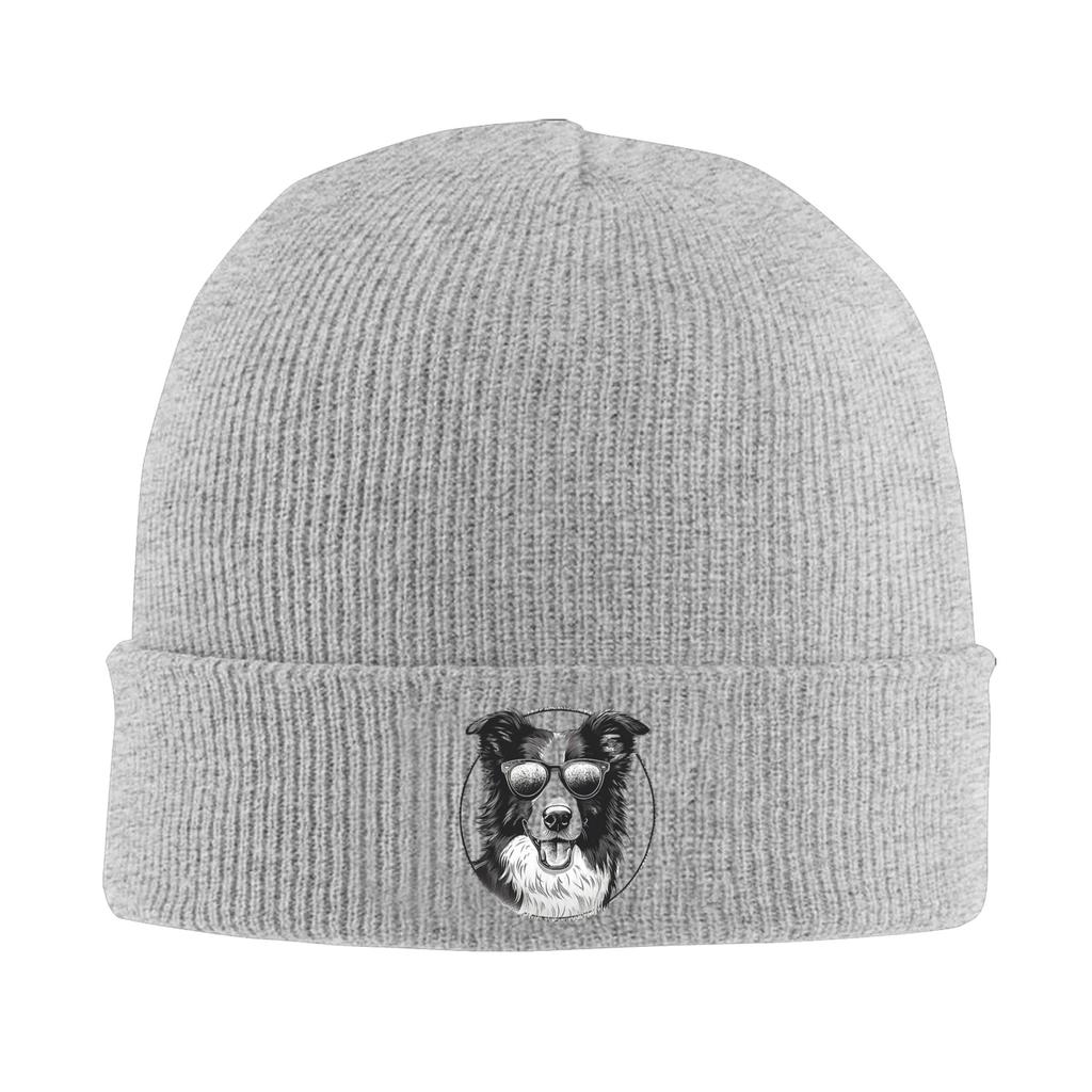 Border Collie Winter Skullies Beanies Hat Warm Autumn Knitted Hats Bonnet Caps for Women Men