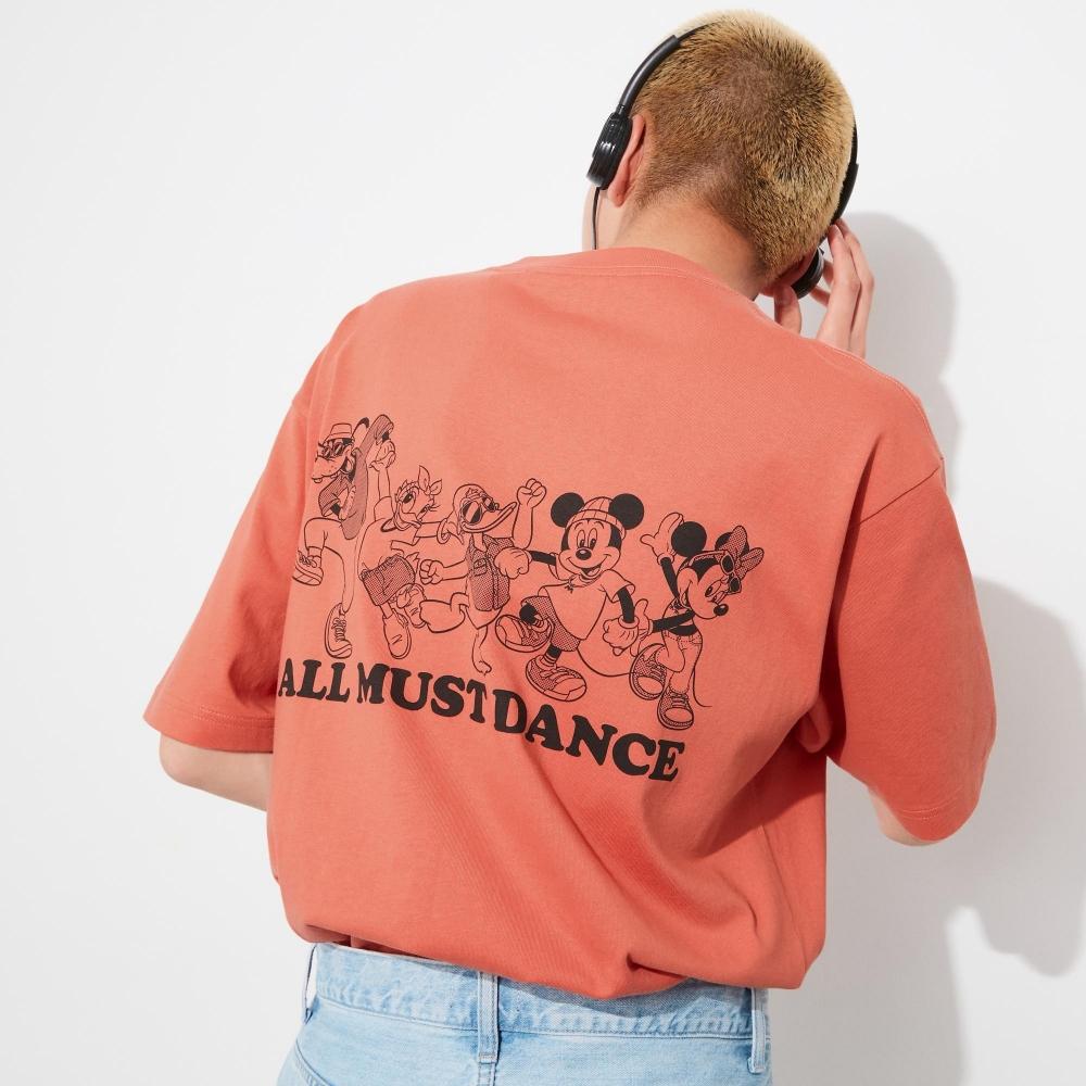 

UNIQLO JAPAN Disney Good Vibes UT Футболка с короткими рукавами и рисунком оверсайз