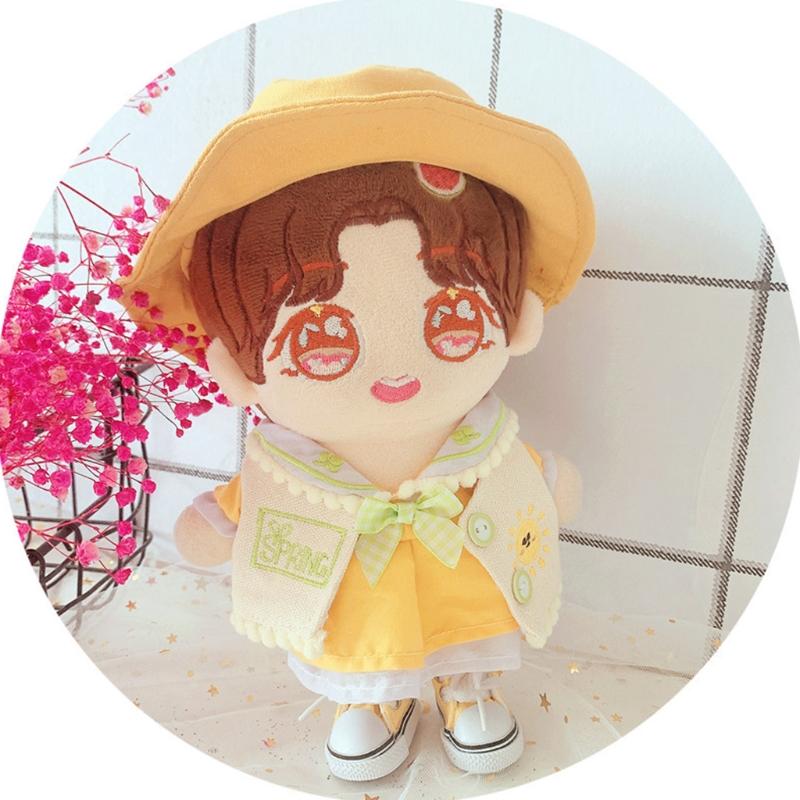 8in Barbi Doll’s Vest/Dress & Hat/Canvas Sneakers for Girls Dollhouse Role for Play Game DIY Toy Accessory Party Sup