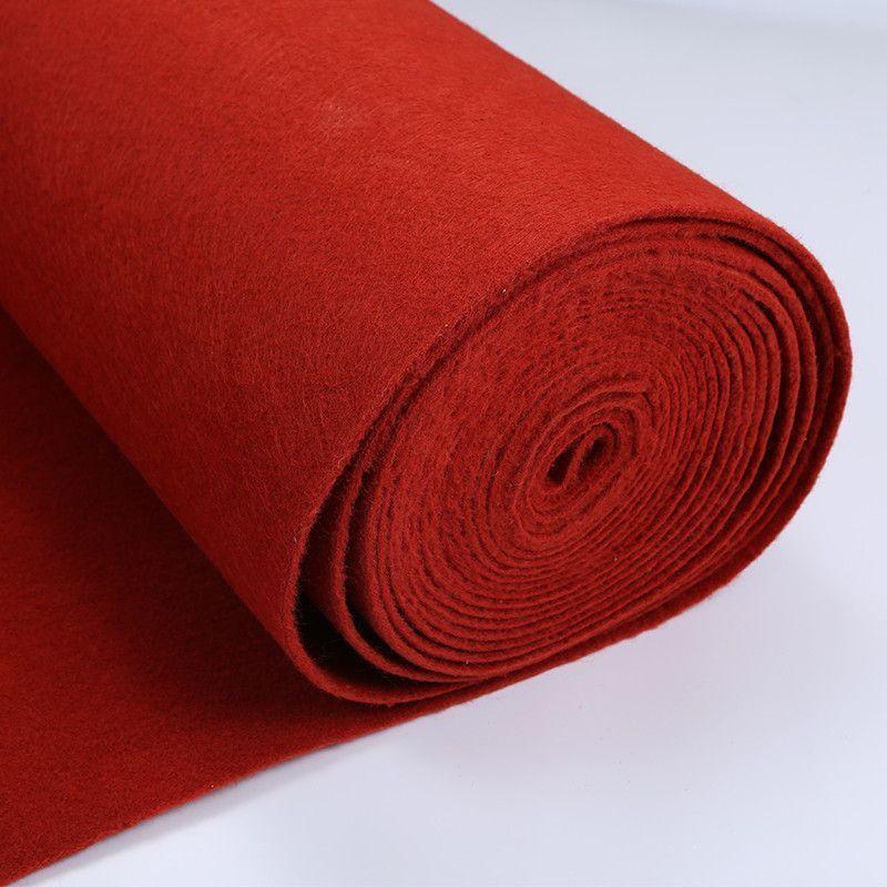 Red Velour Flocking Wedding Celebration Carpet